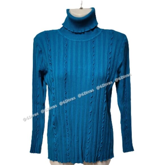 Blue Turtleneck - NWOT - Picture 1 of 7